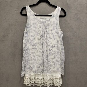 Tendenze 100%Silk Dress Tunic Top‎ Womens Medium Made In Italy Layered Paisley